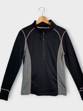 BULA Merino Wool Blend 1/4 Zip Shirt Base Layer MEDIUM Performance Activewear